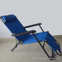 Silla de gravedad cero de secado rápido, silla reclinable de playa plegable